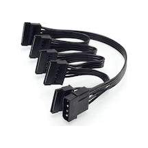 4 Pin To 5 Port Sata Power 4355P Güç Çoklu Çoklayıcı Kablosu Hard