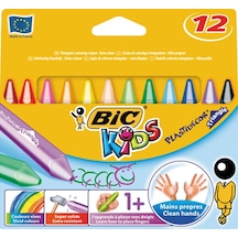Bic Pastel Boya Plastidecor Karton Kutu Üçgen 12 Li 829773 Çok Renkli
