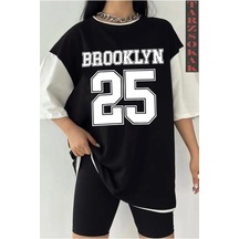 Tarzsokak Brook 25 Siyah Oversize Çift Renk Siyah