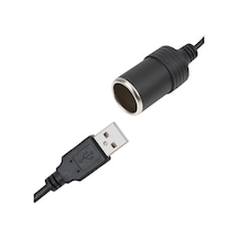 Monte Lua Usb 2.0 Siyah 5 Volt 2 Amper To 12 Volt 800mah Araç Çakmaklığına Çevirici