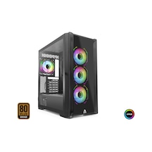 MOFAN MF2902B PC Gaming Kasa 360 Seri 80 Plus 850W Power Supply 4x ARGB Fan Siyah