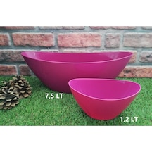 Kayık Arajman Saksı 7 5 Lt 1 Adet Vişne Plastik Çiçek Saksısı Dekoratif Pembe Diğer