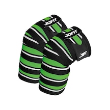 Jofit Knee Wraps / Diz Bandajı - 2'li Paket - Siyah-yeşil Siyah - Yeşil
