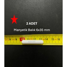 Manyetik Balık 6x35 Mm - Boy:35 Mm - Çap:6 Mm 2 Adet/pk