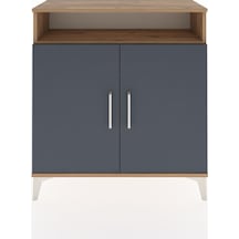 Arges Şifonyer 3 Raflı 2 Kapaklı 88x30x96 Çam-antrasit Çam