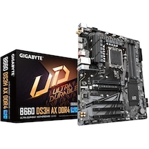 Gıgabyte B660 DS3H AX DDR4 Intel B660 5333 MHz (OC) DDR4 Soket 1700 ATX Anakart