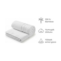 Tr Büyük Banyo Havlusu, 100% Bambu Emici Yumuşak Hızlı Kuruyan Yüksek Kaliteli Bamboo Spa Plaj Havlu 97 147 Cm Diğer