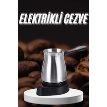 Bay Paslanmaz Çelik Türk Kahvesi Makinesi 6 Fincan Kpasiteli Elektrikli Cezve Najmaddin Diğer