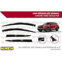 Kia sportage cam rüzgarlığı kromlu 2023+ niken