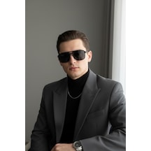 Unisex Siyah Güneş Gözlüğü Uv400 Korumalı Modern Tasarım