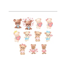 Tatlı Sevimli Ayıcıklar Sticker Set