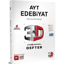 3d Yayınları Yks Ayt Edebiyat Video Destekli Defter 3d Yayınları
