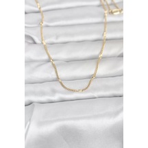 Cm 14k Gold Renk Lazer Puntalı Model 60 Cm Kadın Kolye - Tj-bko10961 Çok renkli 83214556