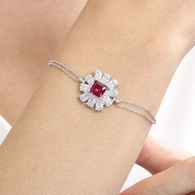 Mia Vento Effective Diamond Milano Rüyası Sentetik Yakut Taşlı Gümüş Bileklik