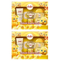 Dalin Bebek Bakım Seti 4 Parça Kutulu Yenidoğan X 2 Set