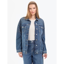 Pierre Cardin Kadın Mavi Ceket Denim 50320367-vr036