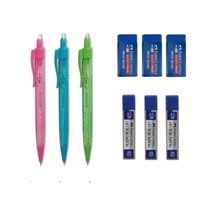 Tri Click Versatil Kalem 0.7 Mm 3 Adet 0.7 Mm Uç 3 Adet Sınav Silgisi 3 Adet 3 Renk