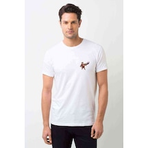 King Clash Of Clans Baskılı Beyaz Erkek Tshirt