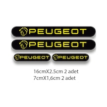 Otomobil Stıcker Seti Peugeot 3d Damla 4'lü 2
