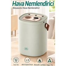 Exenar - Yeşil - Şarjlı Ultrasonic Hava Nemlendirici Buhar Makinesi 1500ml Şarjlı Buhurdanlık