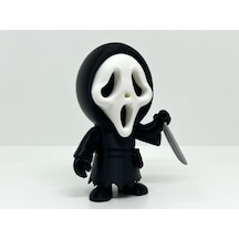 Scream Ghostface Figürü - 3d Yazıcı Tasarım Korku Filmi Biblosu - Bıçaklı Çığlık Maskesi Karakteri