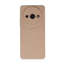 Jenerik Xiaomi Redmi A3 4g Kılıf Nano İçi Kadife Silikon - Pudra