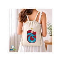 Ghostbastır Design Trabzonspor Büzgülü Keten Çanta C048 Bej