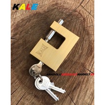 Kale 60Mm Çelik Asma Kilit Kayar Milli Pirinç Çelik Asma Kilit