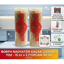 Borfh Radyatör Çatlak Kaçak Giderici Toz 15 Gr 2 Adet - Soğutma Sistemi Onarıcı - Yüksek Isıya Dayanıklı