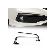 Honda Civic Fc5 Sis Farı Üst Kaşı Çıtası Kaplaması Siyah 2019-