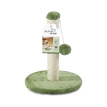 M-pets My First Ponponlu Kedi Tırmalama Tahtası Yeşil 24x24x30 Cm 244-54010.01