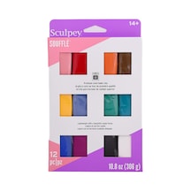 Polyform Sculpey Sufle Polimer Fırın-bake Clay, 12 Renk Seti, Toksik Olmaz, 12 Oz., Takı Yapımı, Tatil, Dıy, Karı Diğer
