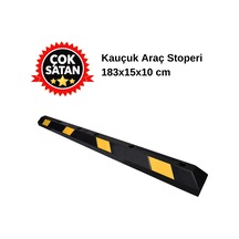 Kauçuk Araç Stoperi, Compound Otopark Stoperi 183x15x10 Cm