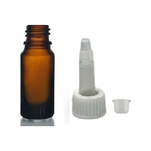 5ml Kahverengi Cam Şişe Getamisin Kapak, 12 Adet, Plastik Üstten Damlalıklı Şişe,damlatmalı Şişe,damlatıcı Şişe Diğer