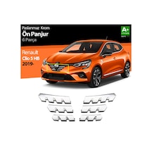 Renault Clio 5 Ön Alt Panjur Kromu 6 Parça P.çelik