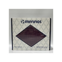 Merinos Modern Line Tek Kişilik 2 Parça Battaniye Seti Mor Cherry