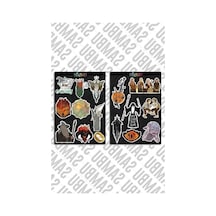 Yüzüklerin Efendisi Temalı Sticker Seti - Yaratıcı Etiketler Abanoz
