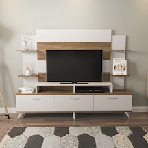 Decorotika Diana Tv Ünitesi Beyaz Ceviz Beyaz - Ceviz