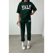 Yale T-shirt Eşofman Altı Jogger- Yeşil Baskı Alt Üst Eşofman Takımı Oversize Bisiklet Yaka Yeşil Yale T-shirt Eşofman Altı Jogger- Yeşil Baskı Alt Üst Eşofman Takımı Oversize Bisiklet Yaka Yeşil