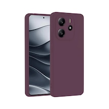 Xiaomi Redmi Note 14 4g Uyumlu Kılıf First Silikon - Mürdüm