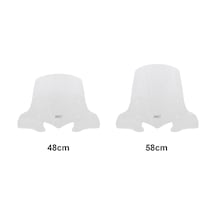 GP Kompozit  Hero DASH 125 2022-2024 Uyumlu Ön Cam Şeffaf 58 cm