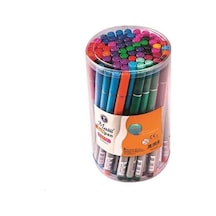 Masis S5304-72 Softpen Fineliner Kalem 72'lik Pvc Kavanoz