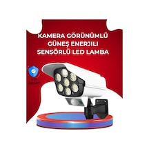 Uzaktan Kumandalı Güneş Enerjili Led Güvenlik Lambası Kamera Tipi Hareket Sensörlü