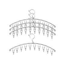 Damlama Askılı Paslanmaz Çelik Kurutma Rafı, Çamaşır İpi, Askı Rafı, İç Çamaşırı Ve Çoraplar İçin 10 Klipsli Rüzgar Geçirmez Kurutma Rafı Diğer