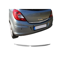 Opel Corsa E Krom Bagaj Alt Çıtası 2015-2019 Arası Paslanmaz Çeli
