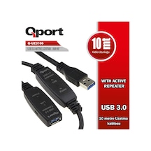 Qport Q-UZ3100 Usb 3.0 10 MT Uzatma Kablosu