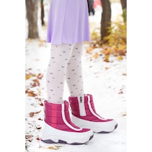 Kiko Kids Pablo Fermuarlı Kız Çocuk Kar Botu Pembe Pembe