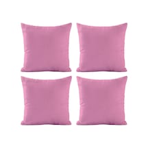 Soho Kumaş Dekoratif Kırlent Yastık Kılıfı - 42 X 42 Cm 4, Gül Kurusu Diğer