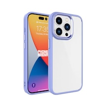 Apple Uyumlu iPhone 15 Pro Uzrm Krom Kılıf-lila Lila