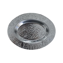 Paslanmaz Çelik Oval Tepsi 304 Kalite Krom, Dekoratif Ve Servis Amaçlı Küçük Tepsi 18 Cm Çok Renkli